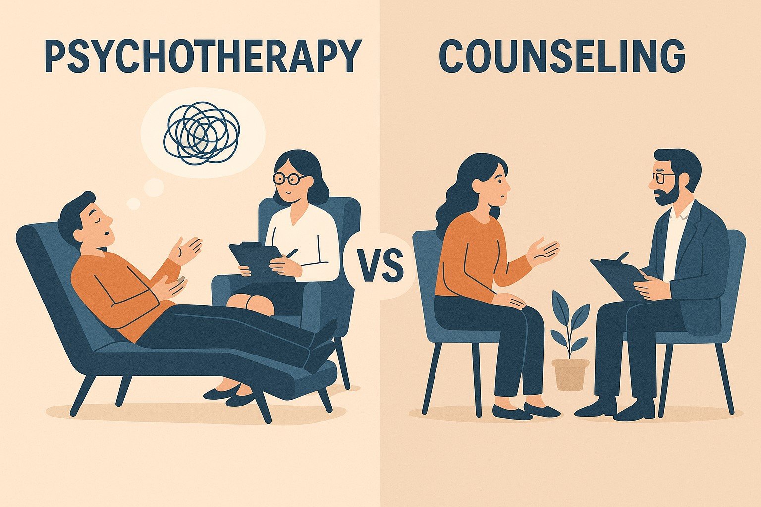 Psychotherapy vs Counseling: Key Differences